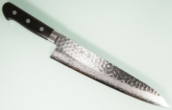 Damascus 17 Hammered Gyuto 240mm black