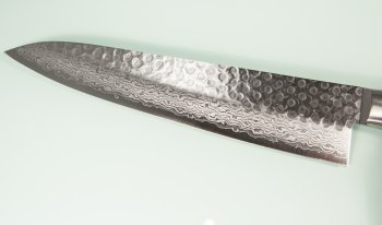 Damascus 17 Hammered Gyuto 240mm black