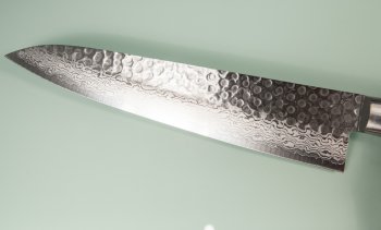 Damascus 17 Hammered Gyuto 240mm black