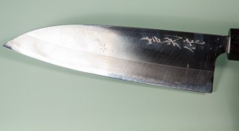 Yoshimitsu Shirogami 1 Wa-Santoku 165mm polished