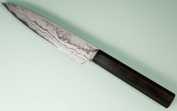 Shirou Kamo Shirogami 2 Petty 140mm Ebony