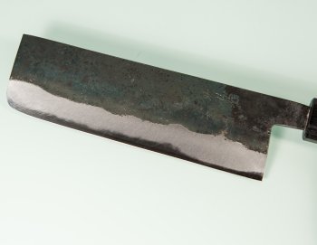 Nishida Shirogami 1 Nakiri 150mm Kurouchi RO