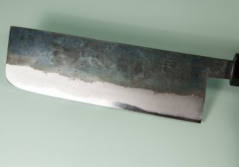 Nishida Shirogami 1 Nakiri 150mm Kurouchi CO