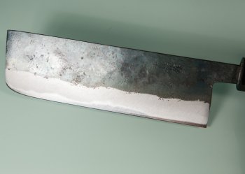 Nishida Shirogami 1 Nakiri 150mm Kurouchi CO