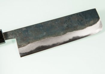 Nishida Shirogami 1 Nakiri 150mm Kurouchi CO