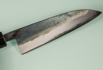 Nishida Shirogami 1 Funayuki 150mm Kurouchi RO