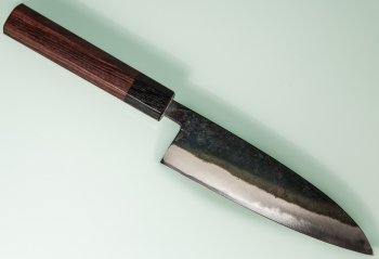 Nishida Shirogami 1 Funayuki 160mm Kurouchi RO