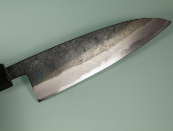 Nishida Shirogami 1 Funayuki 160mm Kurouchi RO