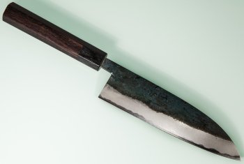 Nishida Shirogami 1 Funayuki 180mm Kurouchi RO