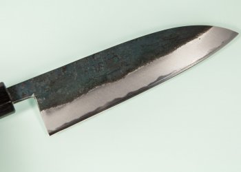 Nishida Shirogami 1 Funayuki 180mm Kurouchi RO