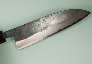 Nishida Shirogami 1 Funayuki 180mm Kurouchi RO