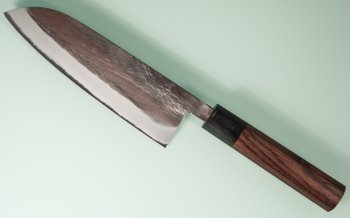 Tadafusa Black Aogami Wa-Santoku 165mm RO