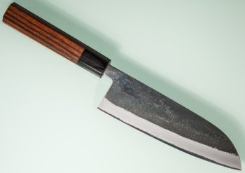 Tadafusa Shirogami Black Santoku 165mm RO
