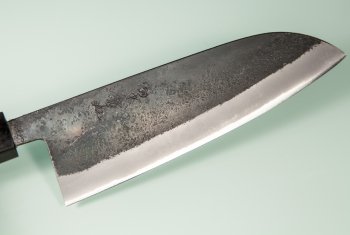 Tadafusa Shirogami Black Santoku 165mm RO