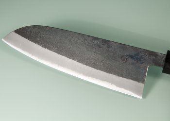 Tadafusa Shirogami Black Santoku 165mm RO