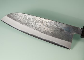 Tadafusa Shirogami Black Santoku 165mm RO