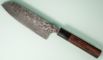 Shiro Kamo Orca R2 Wa-Bunka 135mm Damascus