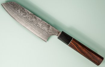 Shiro Kamo Orca R2 Wa-Bunka 135mm Deluxe Damascus