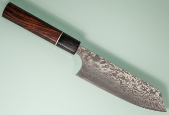 Shiro Kamo Orca R2 Wa-Bunka 135mm Deluxe Damascus