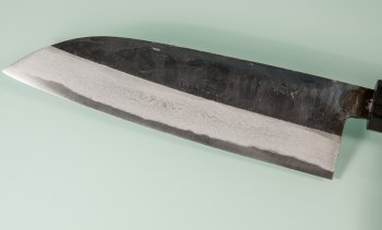 Tsutomu Kajiwara Kurouchi Damascus Wa-Santoku 170mm