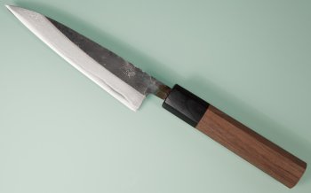 Tsutomu Kajiwara Kurouchi Damascus Wa-Petty 125mm