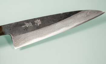 Tsutomu Kajiwara Kurouchi Damascus Wa-Petty 125mm