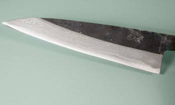 Tsutomu Kajiwara Kurouchi Damascus Wa-Petty 125mm