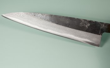 Tsutomu Kajiwara Kurouchi Damascus Wa-Petty 125mm