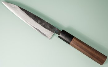 Tsutomu Kajiwara Kurouchi Damascus Wa-Petty 135mm