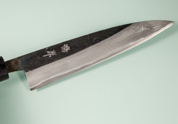 Tsutomu Kajiwara Kurouchi Damascus Wa-Petty 155mm