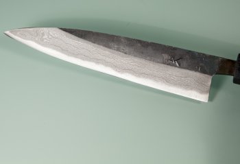 Tsutomu Kajiwara Kurouchi Damascus Wa-Petty 155mm