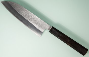 Shirou Kamo Aogami 2 Ebony Santoku 150mm