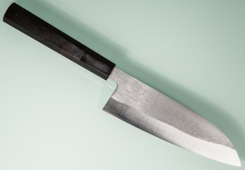 Shirou Kamo Aogami 2 Ebony Santoku 150mm