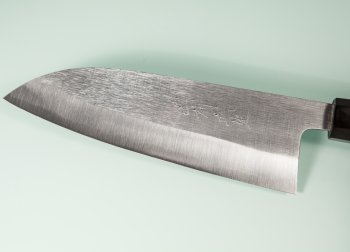 Shirou Kamo Aogami 2 Ebony Santoku 150mm