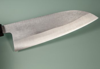 Shirou Kamo Aogami 2 Ebony Santoku 150mm