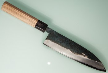 Nishida Shirogami 1 Funayuki 180mm Kurouchi CO