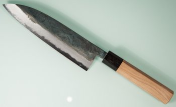 Nishida Shirogami 1 Funayuki 180mm Kurouchi CO