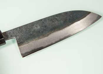 Nishida Shirogami 1 Santoku 150mm Kurouchi CO