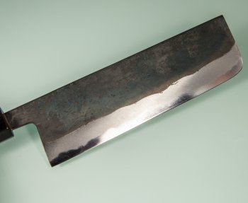 Nishida Shirogami 1 Nakiri 170mm Kurouchi CO