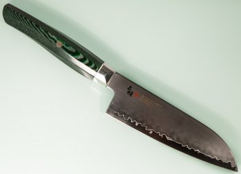 Mcusta Zanmai Revolution SPG2 Ko-Santoku 150mm Green