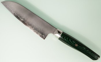 Mcusta Zanmai Revolution SPG2 Ko-Santoku 150mm Green