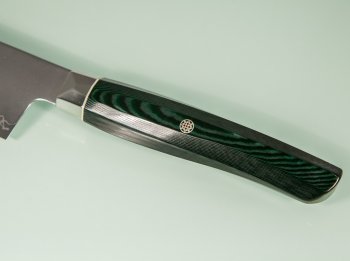 Mcusta Zanmai Revolution SPG2 Ko-Santoku 150mm Green