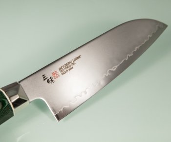 Mcusta Zanmai Revolution SPG2 Ko-Santoku 150mm Green