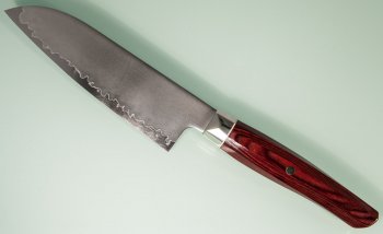 Mcusta Zanmai Revolution SPG2 Ko-Santoku 150mm Red