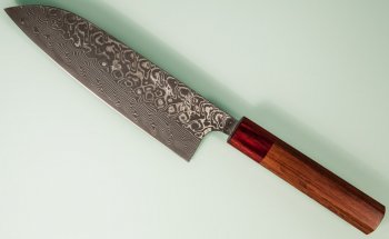 Yoshimi Kato SG2 Damascus Wa-Santoku 170mm