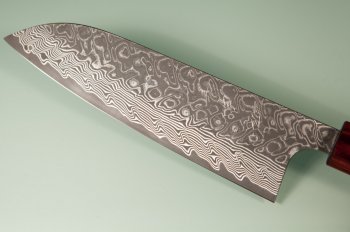 Yoshimi Kato SG2 Damascus Wa-Santoku 170mm