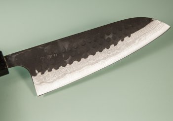 Yamamoto AS Tsuchi Kuro Damascus Wa-Santoku 165mm