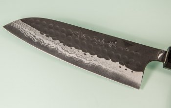 Yamamoto AS Tsuchi Kuro Damascus Wa-Santoku 165mm