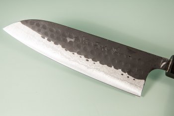 Yamamoto AS Tsuchi Kuro Damascus Wa-Santoku 165mm