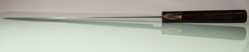 Shiro Kamo Pulverstahl Wa-Sujihiki 270mm Ebony